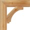 Ekena Millwork Imperial Block Rough Sawn Bracket, Western Red Cedar, 4"W x 18"D x 18"H BKT04X18X18IMP05RWR - alternate 2